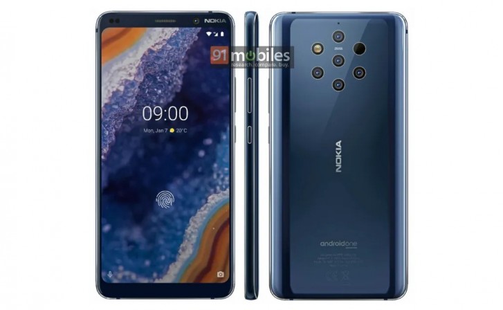 Nokia 9 PureView предстал во всей красе на официальном рендере