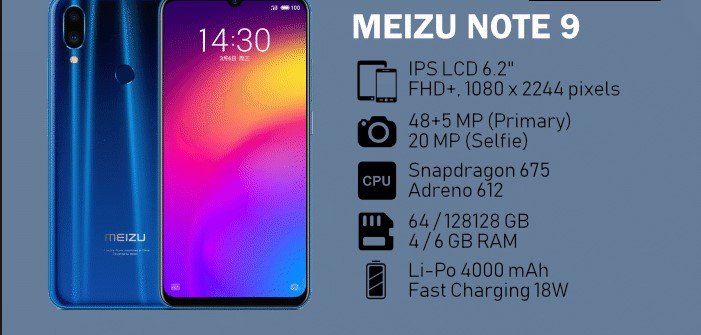 Meizu Note 9 – новый бюджетный смартфон с интересными функциями