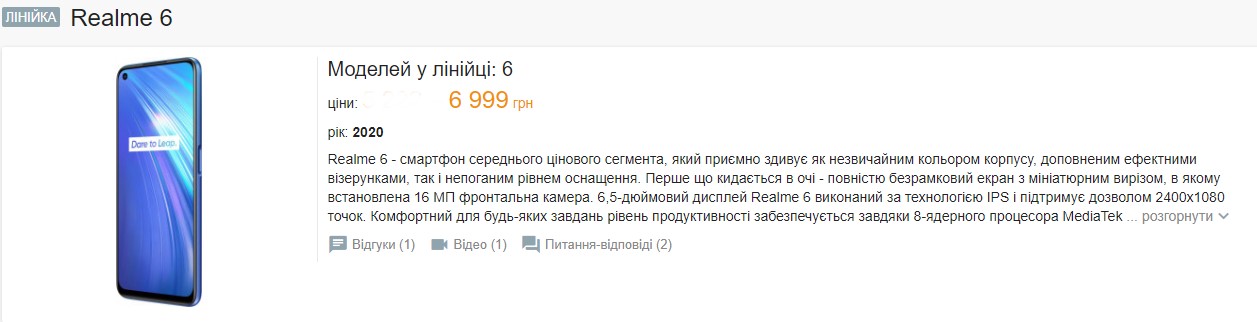 Недавно анонсированный Realme 6 упал в цене до рекордно низкого уровня