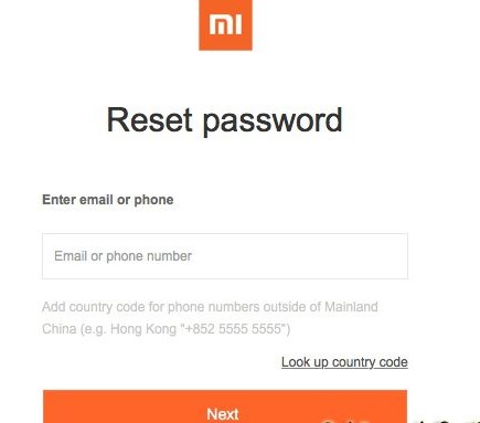 Как восстановить пароль от mi-аккаунта на Xiaomi